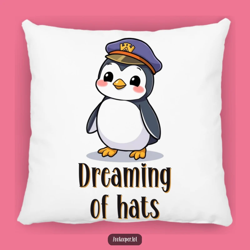 Funny Mischievous Penguin Pillow - Comfy Hilarious Zookeeper Accent