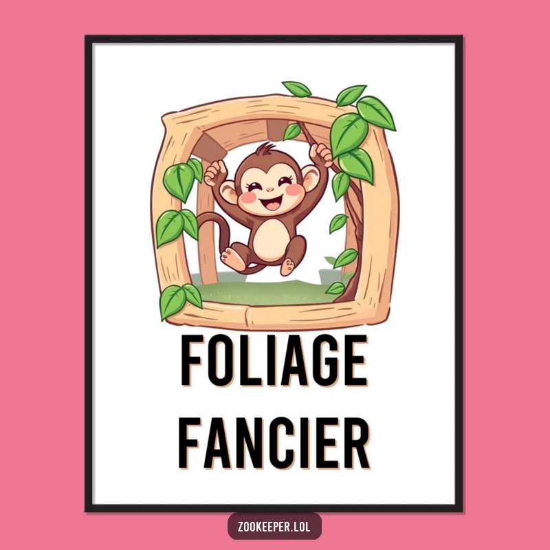 Funny Monkey Digital Art: Printable Primate Joy for Your Walls