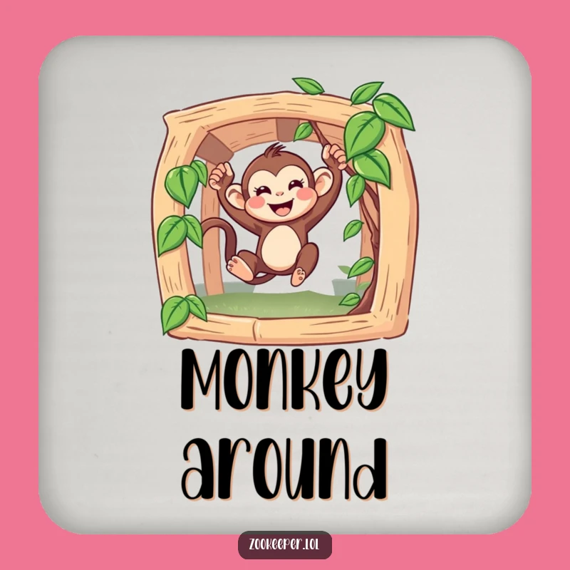 Funny Monkey Coaster: Protect Surfaces with Primate Charm